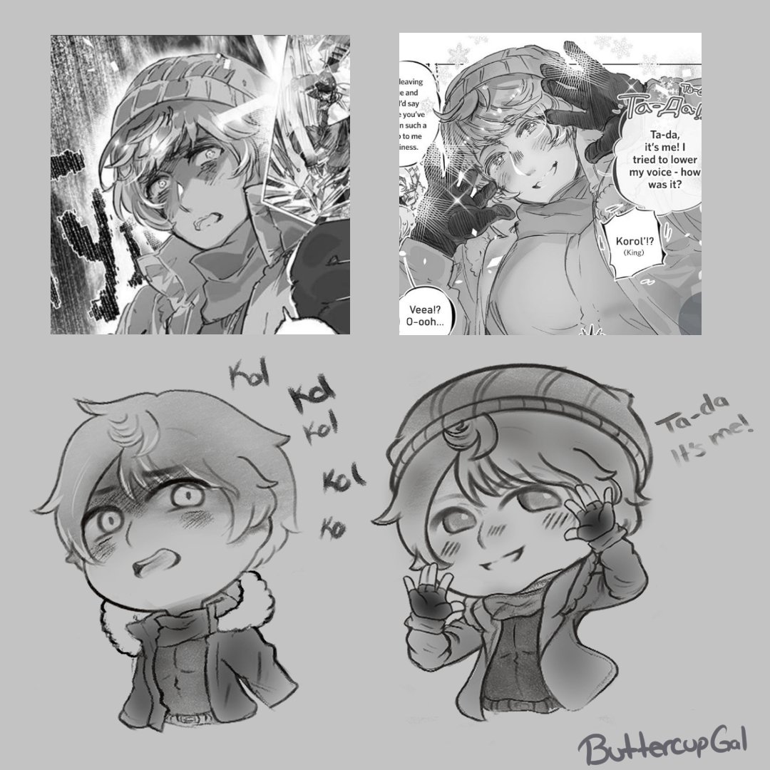 Buttercup__Gal's tweet photo. Recreando algunos de los paneles de Hetalia WS GANGSTA en mi estilo chibi, las expresiones de Rusia y el outfit me tienen enamorada!

Aún falta practicar más 🇷🇺🤍💙❤️

#Hetalia #Hetaliagangsta #aphRussia https://t.co/m4UOAFcOTZ