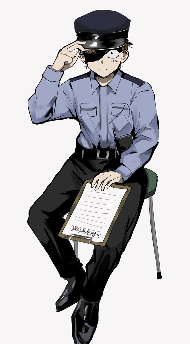 alltimefever's tweet photo. ※現パロ　警備員こま https://t.co/OLcf02zXee