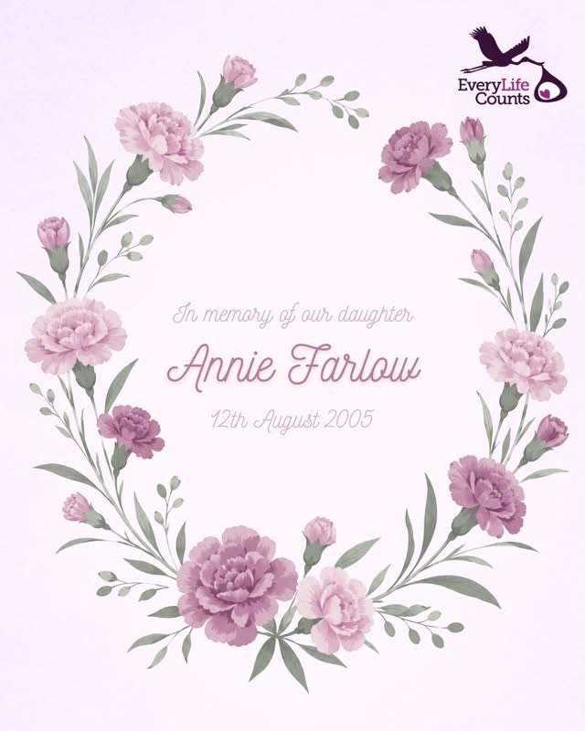 EveryLifeCount's tweet photo. We remember little angel Annie Farlow whose anniversary occurs today, 12th August. Your mam, dad, bothers, sisters and wider family are in our thoughts and prayers today.
Rest in peace, Annie, xoxo
https://t.co/WxoiHtaIS3
#compatiblewithlife #compatiblewithlove https://t.co/bVssw07tlJ