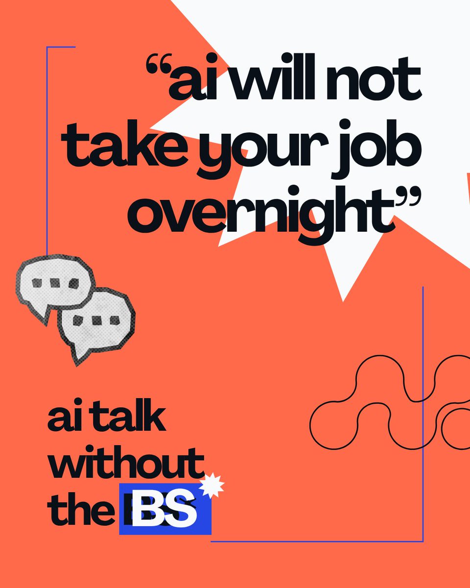 SomethingElseAI's tweet photo. "AI will not take your job overnight." That's the scarier version of the story.

Translators, copywriters, journalists - already the canary in the coal mine. The real risk isn't sudden job loss, it's staying still while things shift underneath you.

Free 2-min AI Risk Score 👇 https://t.co/A0vDSmvUN4