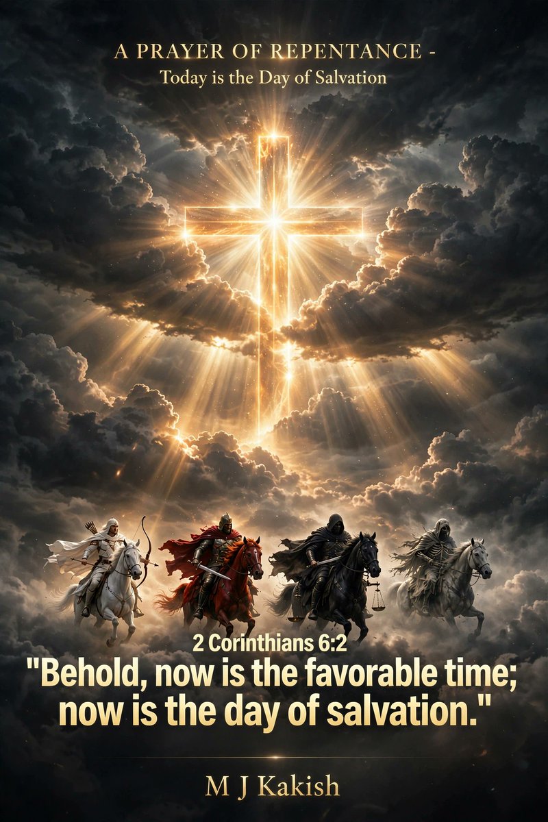 Mervat60162247's tweet photo. We truly ARE living in the last days. Don't wait #Jesus is coming back!
Repent from your sin and turn to Him.
#Acts 3:19 "Repent, then, and turn to God, so that your sins may be wiped out, that times of refreshing may come from the Lord"🙌
#ComeJesusCome👑🕊 https://t.co/4MHfYk4YqI