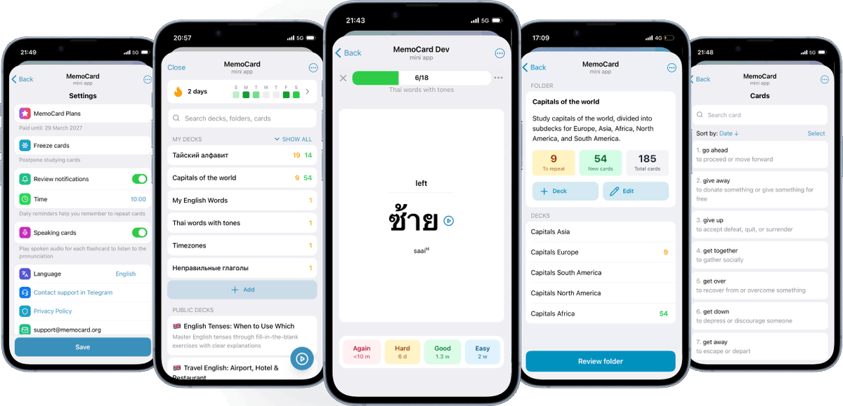 egorgorv's tweet photo. @telegram MemoCard - learn words with spaced repetition, automatic voiceover and manage your cards with ChatGPT https://t.co/uZpizgwg5F
