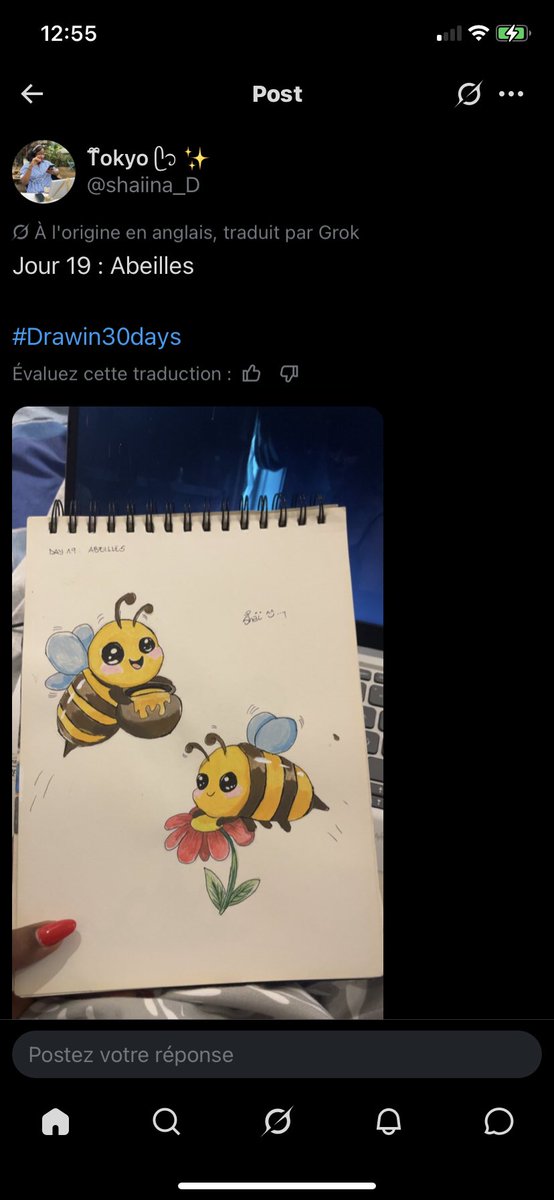 KatheEdwina's tweet photo. Hey mes stars, aujourd’hui on a déjà fait 20 jours de dessin ! Je sais pas si vous vous rendez compte à quel point vous êtes forts ! 🌝Félicitations à vous ! Appréciez vos efforts vous travailler bien ! ☺️  

Moi j’aime ce que vous proposez ! 

#Drawin30days https://t.co/583KK8TTZz
