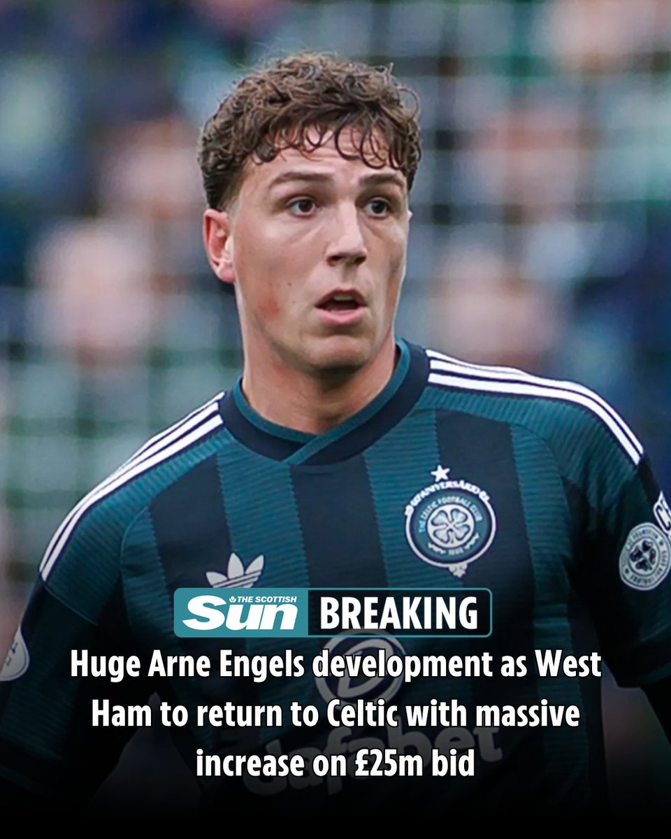 scotsunsport's tweet photo. Huge Arne Engels development as West Ham to return to Celtic with massive increase on £25m bid
https://t.co/NaNqigwkNK https://t.co/SKeceyuSL4