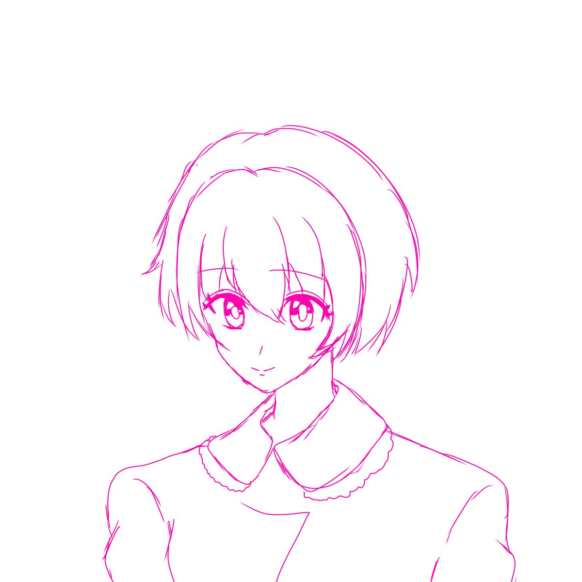 usagiusagiucha's tweet photo. 初めて描いたショートの女の子💇🏻‍♀️ https://t.co/le3JDBzCvA