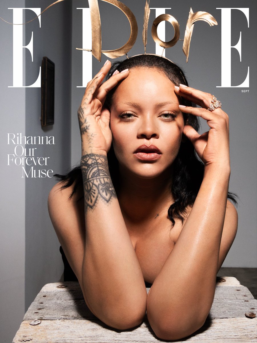 PopCrave's tweet photo. Rihanna graces the cover of ELLE.

📸: Inez &amp; Vinoodh https://t.co/QfAzxDTt25
