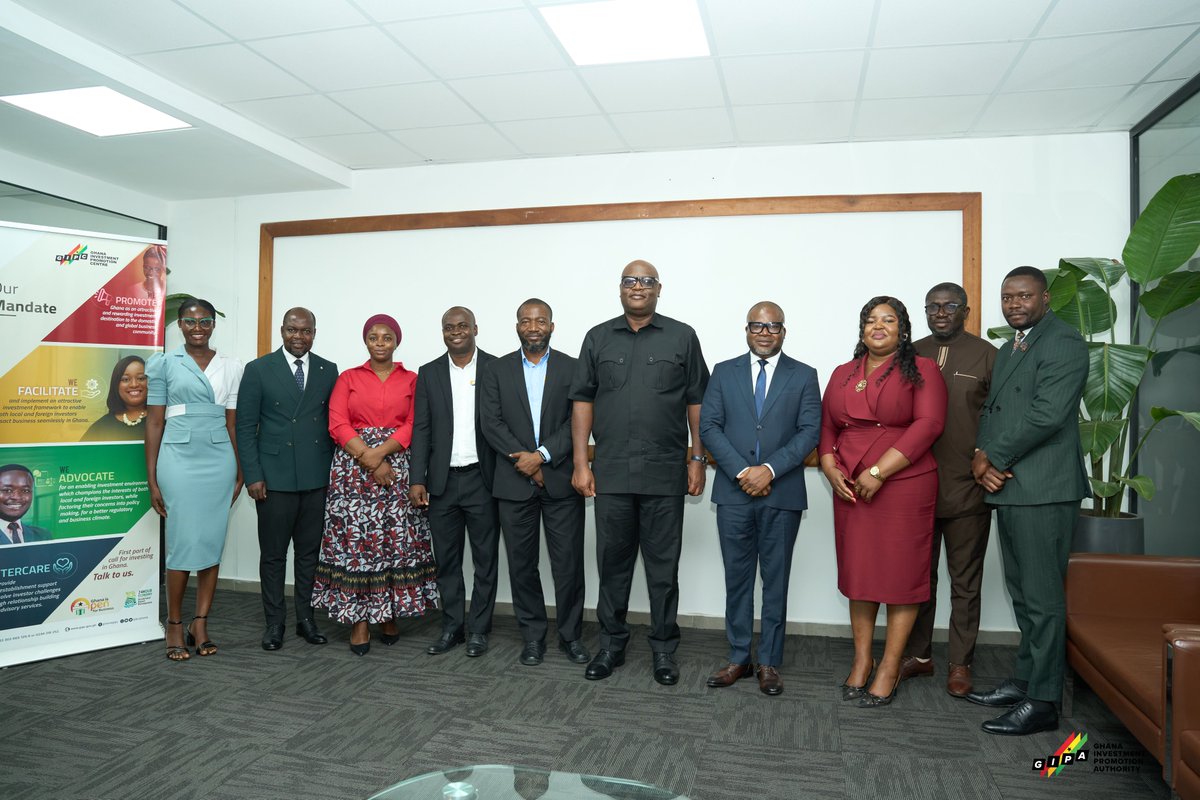 gipaghana's tweet photo. GIPA CEO, Mr Simon Madjie, has engaged the CEO of Petrosol, Mr Michael Bozumbil, to discuss the company’s growth ambitions and opportunities for further collaboration.

The engagement focused on Petrosol’s expansion plans, investment opportunities and efforts to strengthen its position within Ghana’s energy sector and beyond.

Mr Madjie commended Petrosol for its resilience, strong governance and commitment to international standards, noting the potential of Ghanaian-owned businesses to compete effectively on regional and global markets.

Established in 2006 as Petroleum Solutions Limited, Petrosol has grown from a petroleum business management consultancy into an energy company with fuel stations across the country.

The company is also exploring opportunities beyond traditional oil marketing, including solar installations and other clean energy solutions, as Ghana advances its energy transition agenda.

#GIPA #InvestGhana #Petrosol #Ghana #Investment #Energy #MadeInGhana