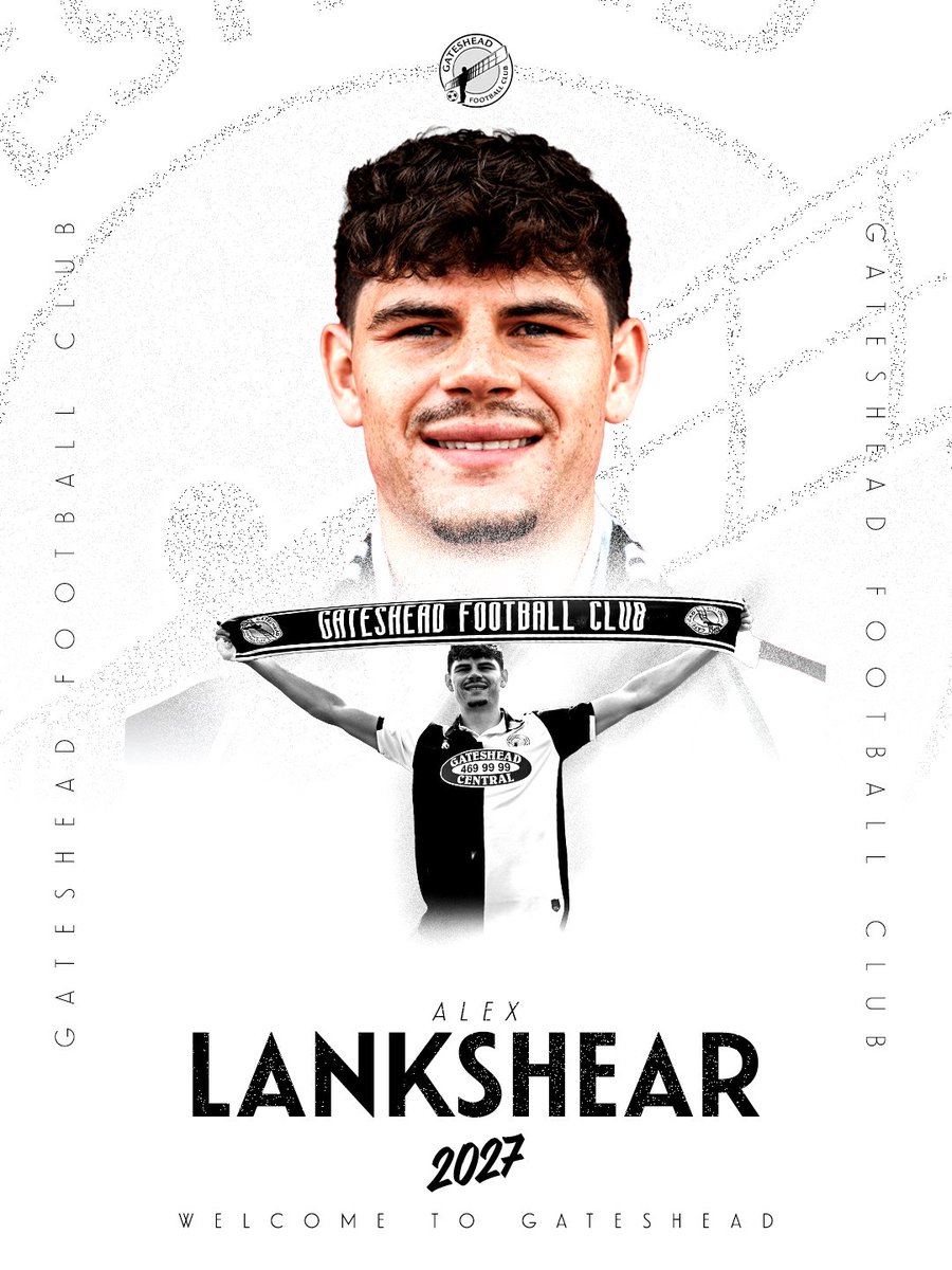 GatesheadFC's tweet photo. Welcome to Gateshead, Alex! 💪🏁

The left-sided defender joins the club on a one-year deal, with an optional one-year extension. https://t.co/PaN2IViHaY