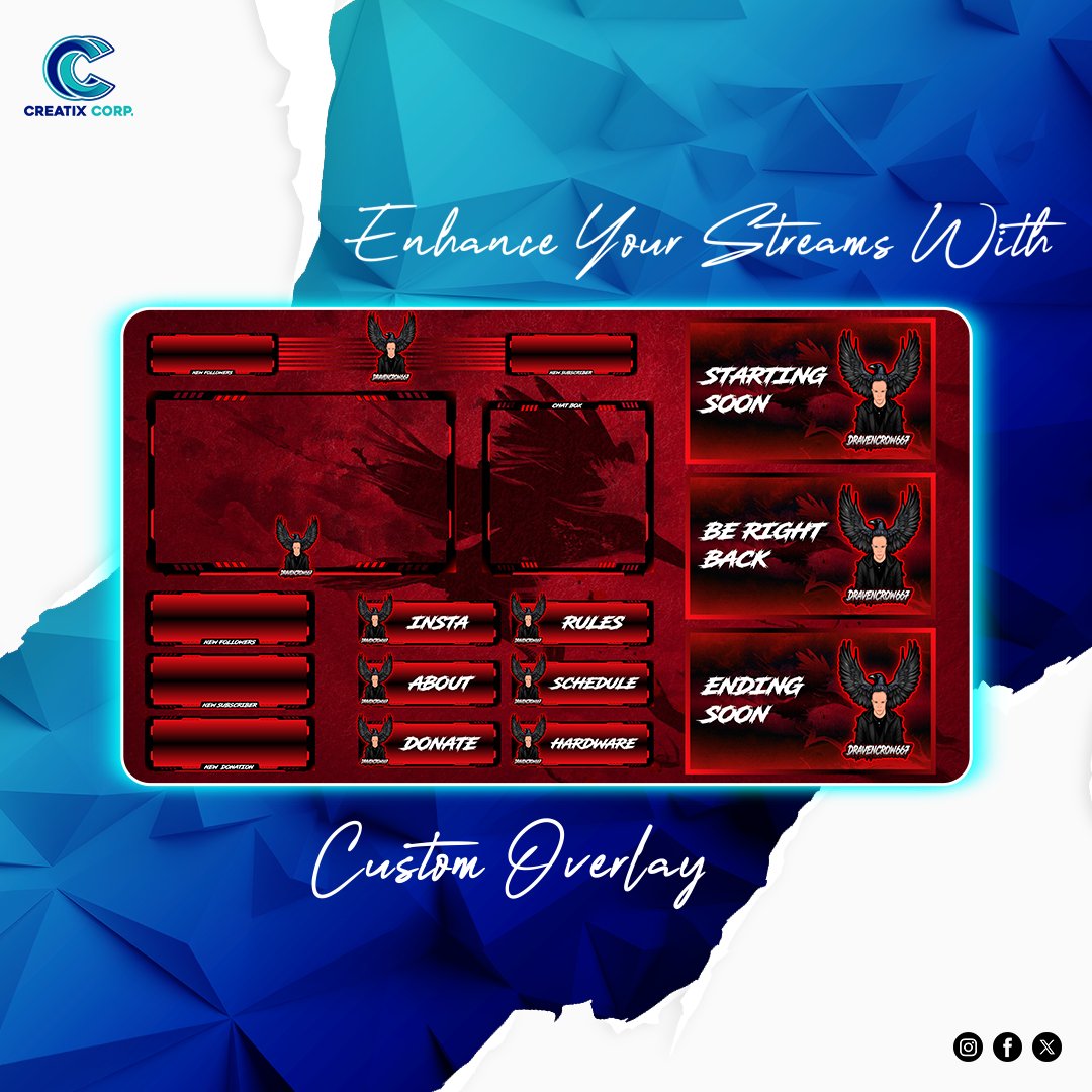 creatixcorp's tweet photo. Make Every Stream Look Complete! 🎮

Custom stream overlays designed to match your style and create a consistent look across your channel.

💬DM us today to get your custom stream overlay!

#creatixcorp #streamoverlays #twitchoverlays #twitchgraphics #gamingcommunity #fypシ゚ https://t.co/ummp3SacFl
