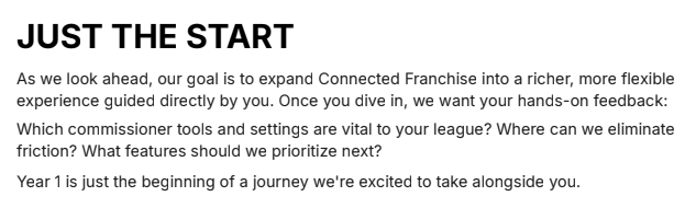 TacTixHD's tweet photo. EA promising Connected Franchise will evolve in the years to come. We all have to hold them to this 🫡 https://t.co/V9SVj37t8p
