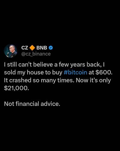 CZCoinBSC's tweet photo. You should probably hold some $CZCoin and earn BNB and BTC rewards.

Not financial advice. https://t.co/KnRyf4Ozu6