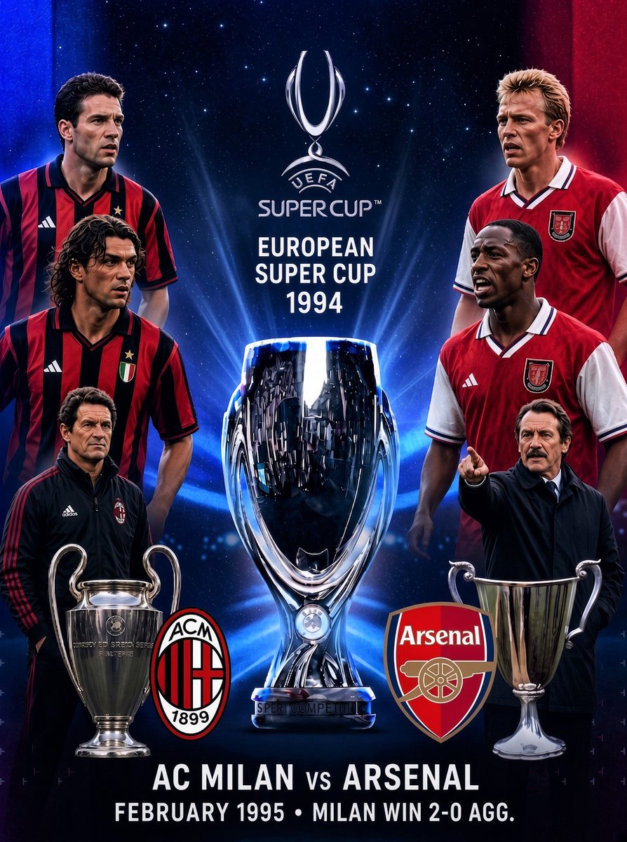 masbarokz's tweet photo. Dini hari nanti ada laga UEFA Super Cup PSG juara UCl vs Aston villa juara liga eropa.

🎯 jadi mengingatkan laga UEFA Super Cup 1994/95 antara Arsenal vs Ac milan

sebentar,. sebentar

Arsenal..?

emang arsenal juara apa kok bisa main super eropa.
wkwkwkwk

emang arsenal pernah juara di level eropa.?

makanya jangan minim literasi dan tunasejarah.

aturan main piala super eropa :
✅ juara level 1 vs juara level 2

sekarang semua sudah tahu :
- level 1 : UCL
- level 2 : Liga eropa
- level 3 : Conference League

tapi jaman dulu belum banyak yang tahu atau banyak yang lupa turnamen UEFA pernah gonta ganti format dan nama.

untuk diketahui, dulu itu levelnya :
- level 1 : Liga Champion
- level 2 : Piala Winners
- level 3 : Liga eropa/piala Uefa

kemudian masuk tahun 2000an berubah lagi piala winners dihentikan lalu muncul piala intertoto :
- level 1 : Liga Champion
- level 2 : Piala Uefa /liga eropa 
- level 3 : piala intertoto

kemudian level 3 sempat berubah lagi dan dihapuskan
tanpa ada level 3 hingga kemudian menjadi seperti sekarang  ada Conference League.

kembali ke 1994.

Ac milan juara level 1 / liga champion mengalahkan  barcelona era guardiola romario koeman dan kiper zubizareta di final.

bertemu Arsenal yang juara level 2/ piala winners yang mengalahkan di final parma era zola sensini asprillia.

tapi pada akhirnya arsenal kalah sama ac milan fabio capello dengan maldini nya panucci albertini desailly.

jelas kan sekarang...

jadi jangan lagi PD sok tahu  banter arsenal belum pernah juara di level eropa.

✅ arsenal pernah juara level 2 / piala winners 1994
✅ arsenal pernah juara level 3 / piala fairs 1969/1970 yang menjadi cikal bakal lahirnya turnamen level 3 atau piala uefa / liga eropa

yang harus di akui arsenal memang belum pernah juara level 1 atau liga champion