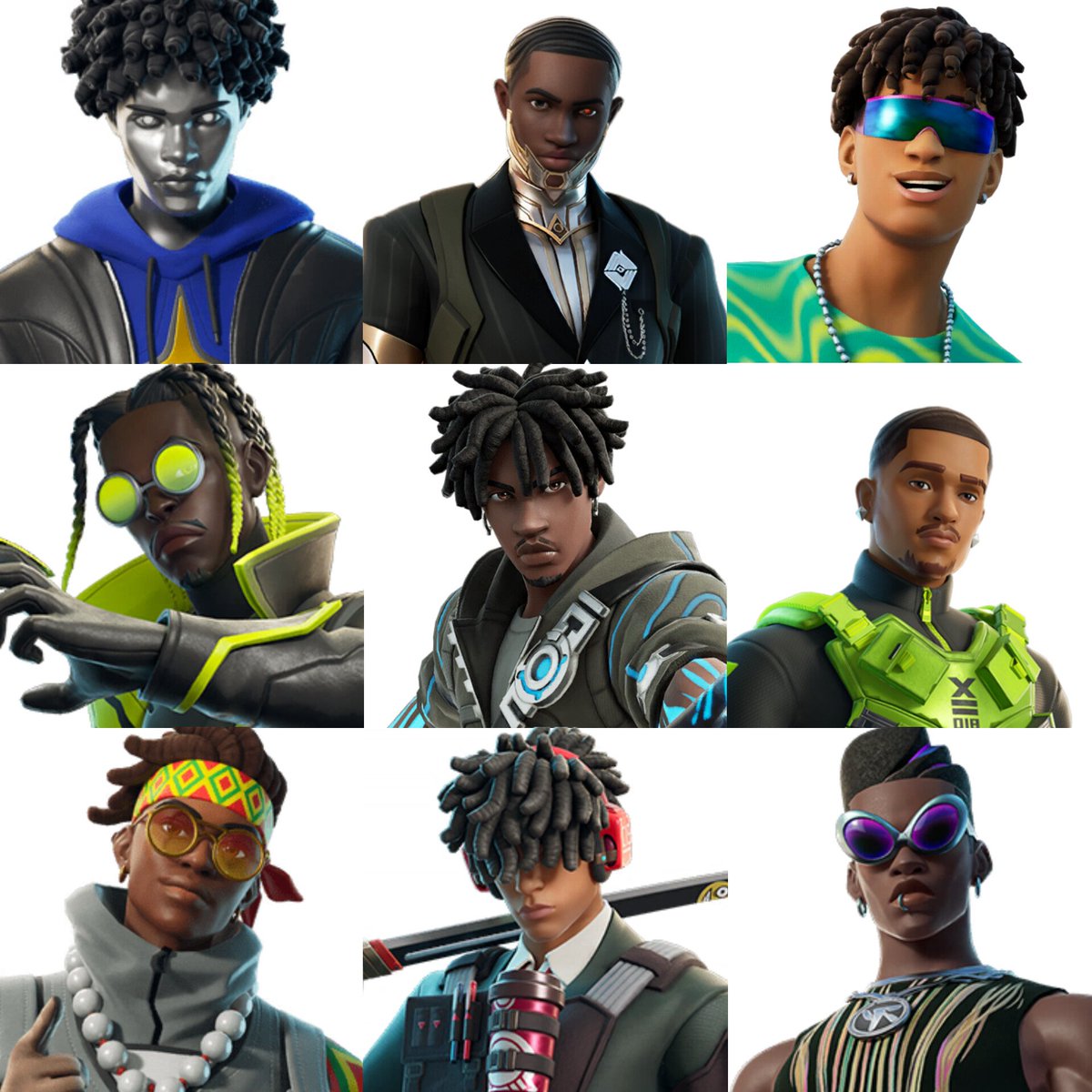 AstrothundrRose's tweet photo. Black/Brown men in Fortnite appreciation post
🫶🏽🫶🏾🫶🏿
#FortniteSkins #Representation https://t.co/hl7cLpWb6C
