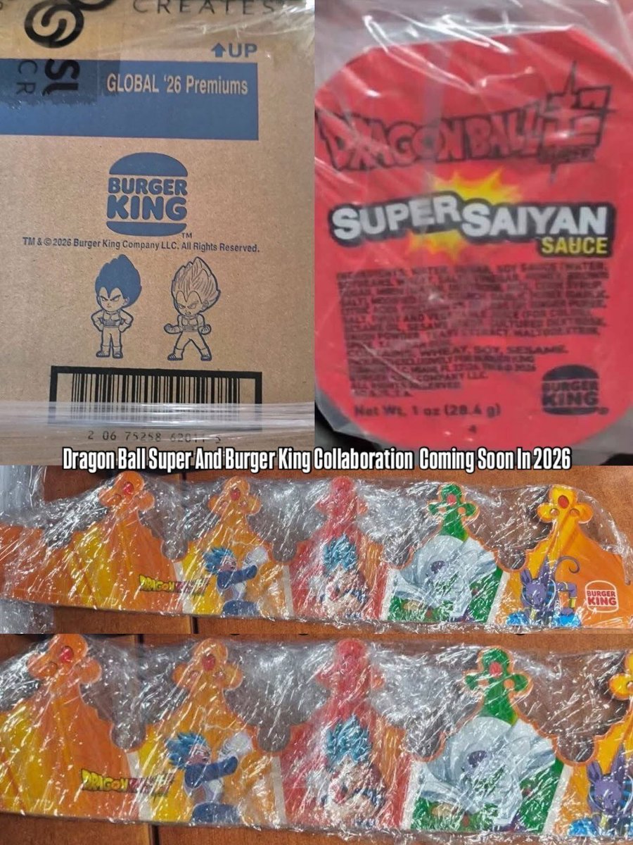 Ovrnundr's tweet photo. Burger King x Dragon Ball Super 🐉🔮 

• September 2026 https://t.co/eo8CYUPKil