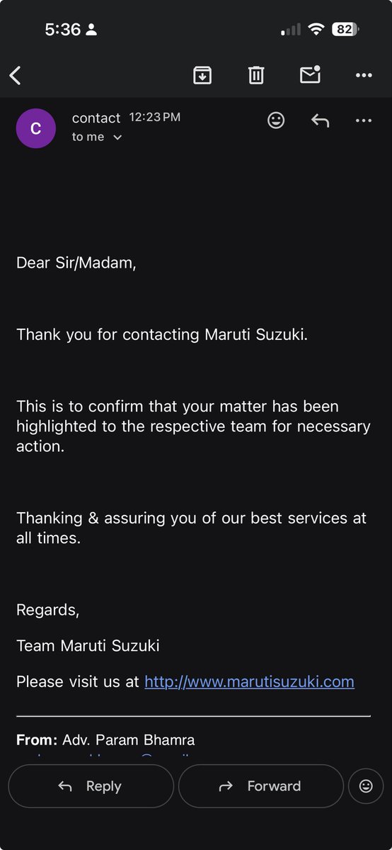 parambhamra's tweet photo. @Maruti_Corp @MSArenaOfficial All i ever get is https://t.co/0bnpPGn6Qc