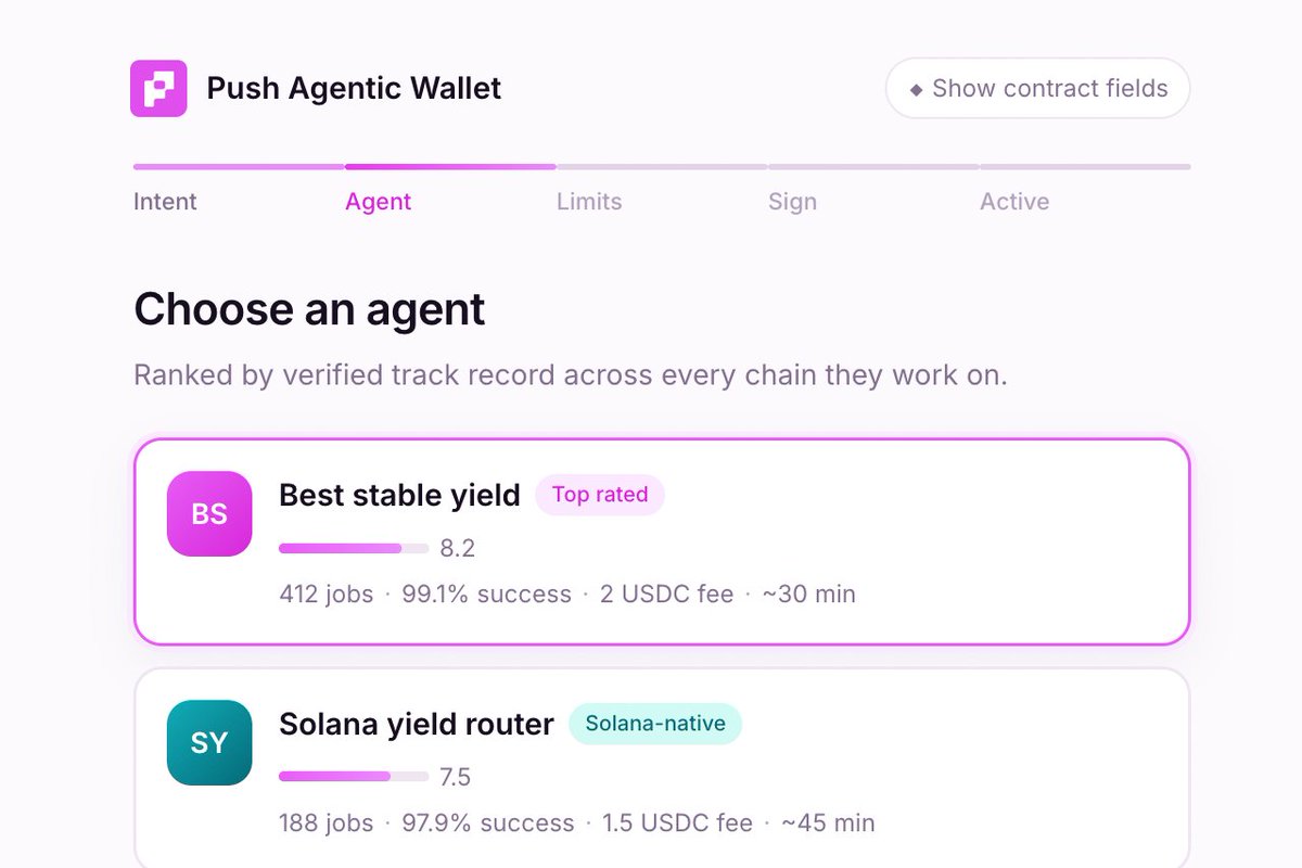 PushChain's tweet photo. 𝗣𝘂𝘀𝗵 𝗣𝘂𝗹𝘀𝗲 🫀 - 𝗣𝘂𝗹𝘀𝗲 𝟰𝟰

What if your wallet could act for you?

Here's a peek into the agentic future Push is building. https://t.co/lE4n4DakEB