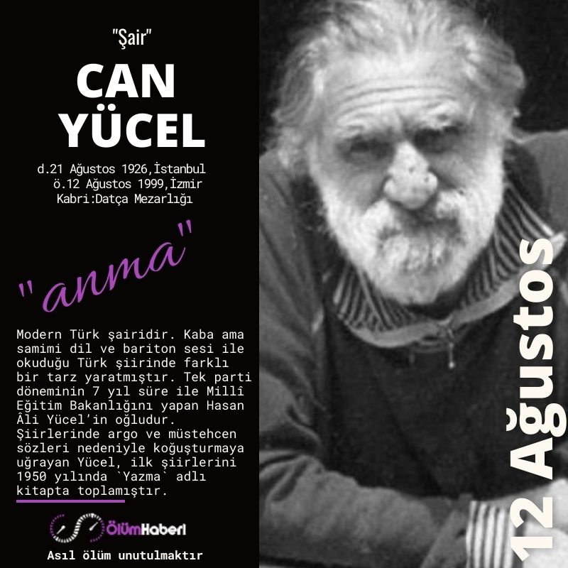 OlumHaberi's tweet photo. GÜNÜN ANMALARI. (12.Ağustos)
Abbas Sayar
Can Yücel
Kerim Sadi
https://t.co/mHRZXAkEsq
#İstanbul #vefat #anma #tarih #AbbasSayar #CanYucel #KerimSadi #tarih #yazar #Istanbul #sosyalist #TBMM #sair #siir https://t.co/UJsuDcIu7I