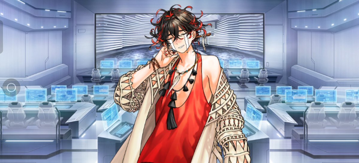 carlikun's tweet photo. Biscione: Uhm, it's kind of embarrassing for me, so can you please not show your chest too much?

Dante: Hehe... that's right... nobody would benefit from seeing ny chest anyway... I'll be carefull... Maybe I should've worked out more... Maybe I could work hard enough to carry a small truck on my shoulder...