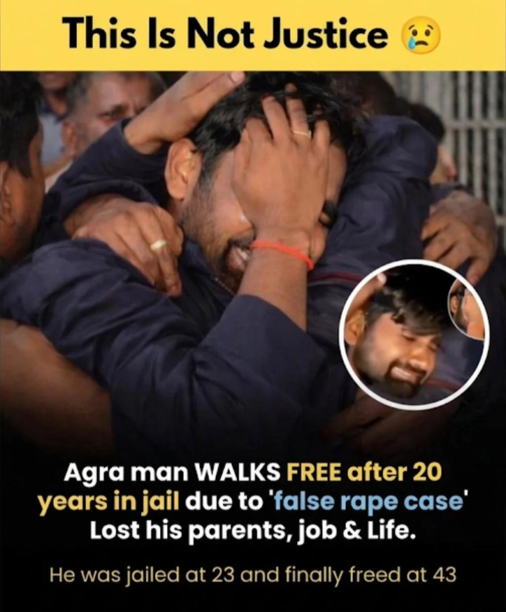 HindutvaNaari's tweet photo. 20 years' jail for a RAPE that never happened. https://t.co/DTjbZTeojn