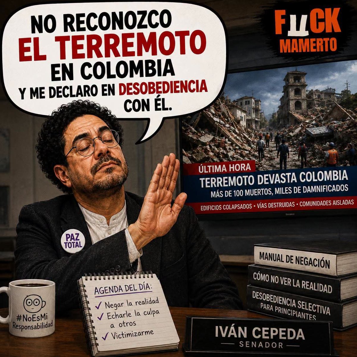 OscarOrtizE2's tweet photo. Este guerriñlero y sus camaradas del pacto que hacen por los Colombianos? https://t.co/caITffgOEW