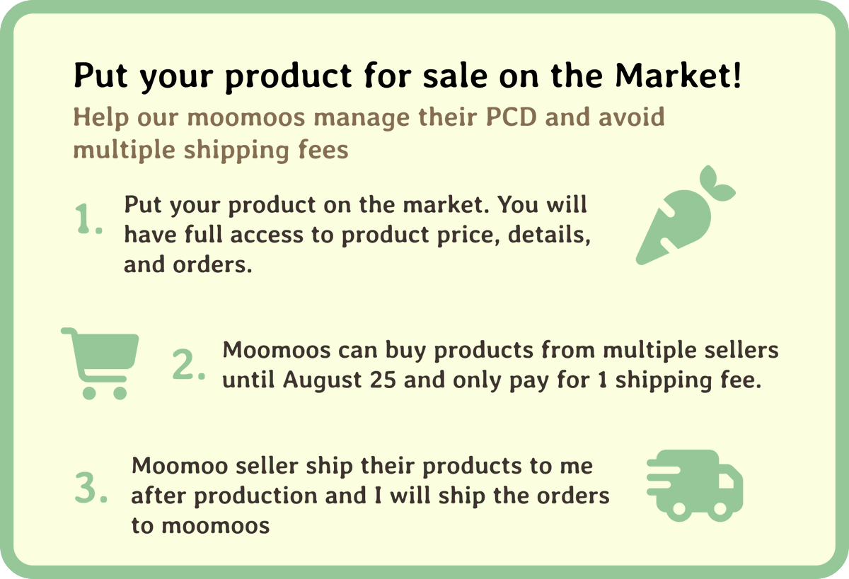 wheeiniverse's tweet photo. Hi moos! You can now put your radish products for sale on the radishfarm market! The main purpose of allowing other sellers to add their products on the farm ay para makatipid ang buyers ng shipping fee if they want to order from multiple seller moos. https://t.co/yJlbi1J6cg