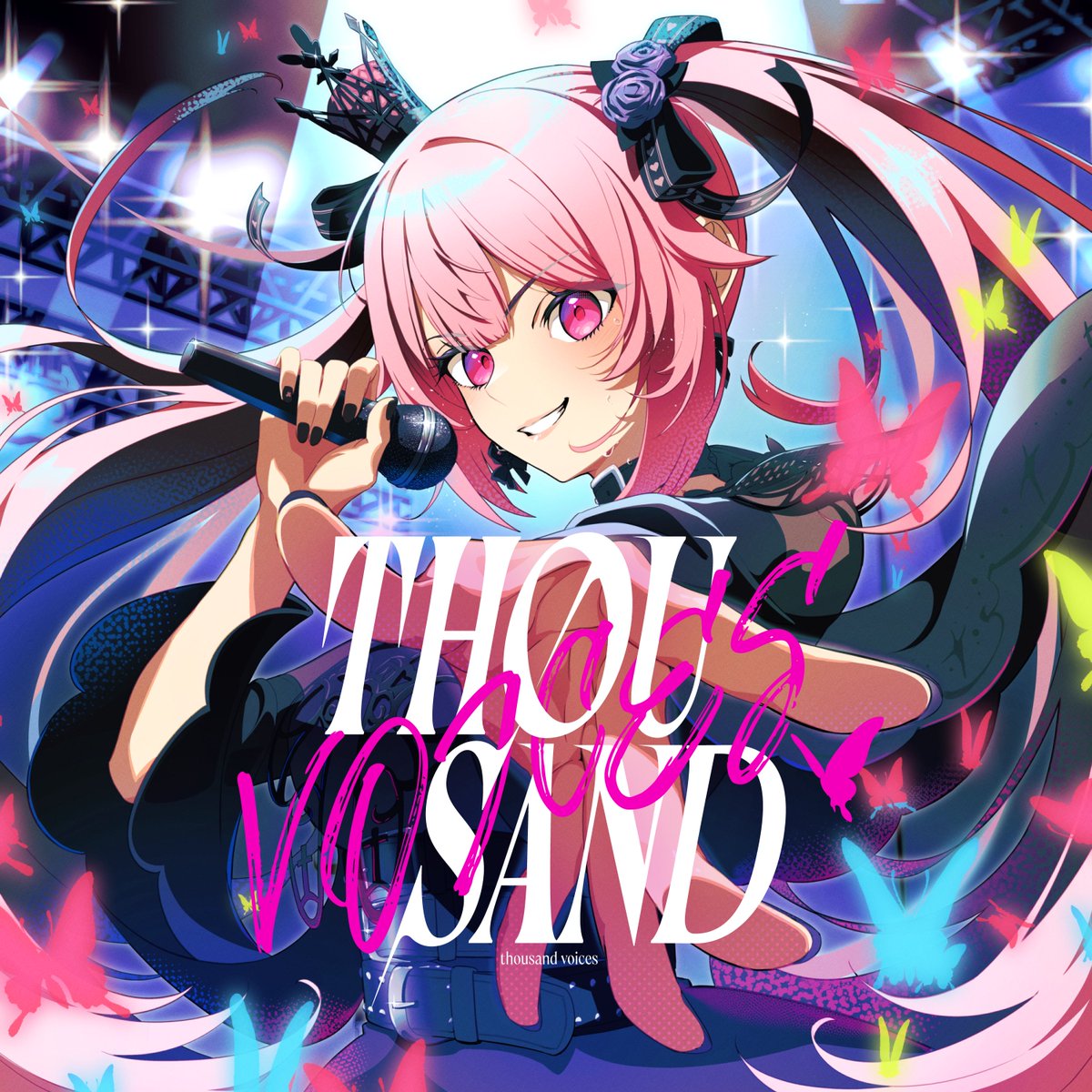 tiyoura_tiyomi's tweet photo. 🦋重大告知③🦋

＼千代浦蝶美5thオリジナル曲 ／
8/13(木) 0時 『THOUSAND VOICES』サブスク解禁！

作詞・作曲:OKA-Nyan様

ライブでタオルを回して楽しめる曲を
作ってもらいました！！！！！
超超超かっこいい楽曲なので、ぜひ聞いてください…！
https://t.co/XNPePan1LY https://t.co/v5IAe54fQy