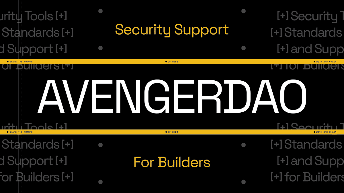 BNBCHAIN's tweet photo. Every builder should have a clear path to strong security.

AvengerDAO now brings 11 security firms, an official BNB Chain standard, and bug bounty support for builders, from development through launch and beyond.

The goal is to raise the baseline for every project launching on BNB Chain 🧵👇