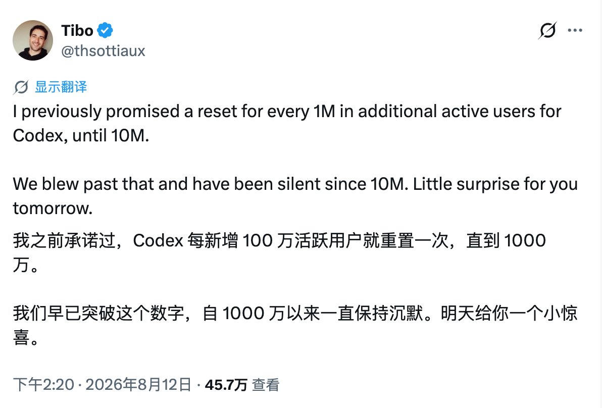 RuoChen_Rd's tweet photo. codex明天又要重置了，花不完，根本花不完🤔 https://t.co/H2PXZD2l4y
