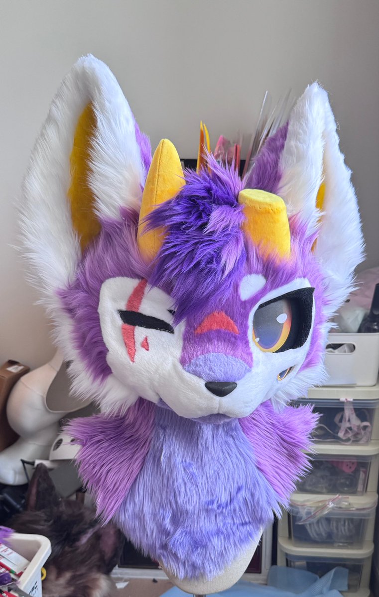 Shuhuapaidui's tweet photo. 兽头掉落
单头带设定掉落 🉑补全#furry #fursuit #兽装 https://t.co/g4eAm8ROLW