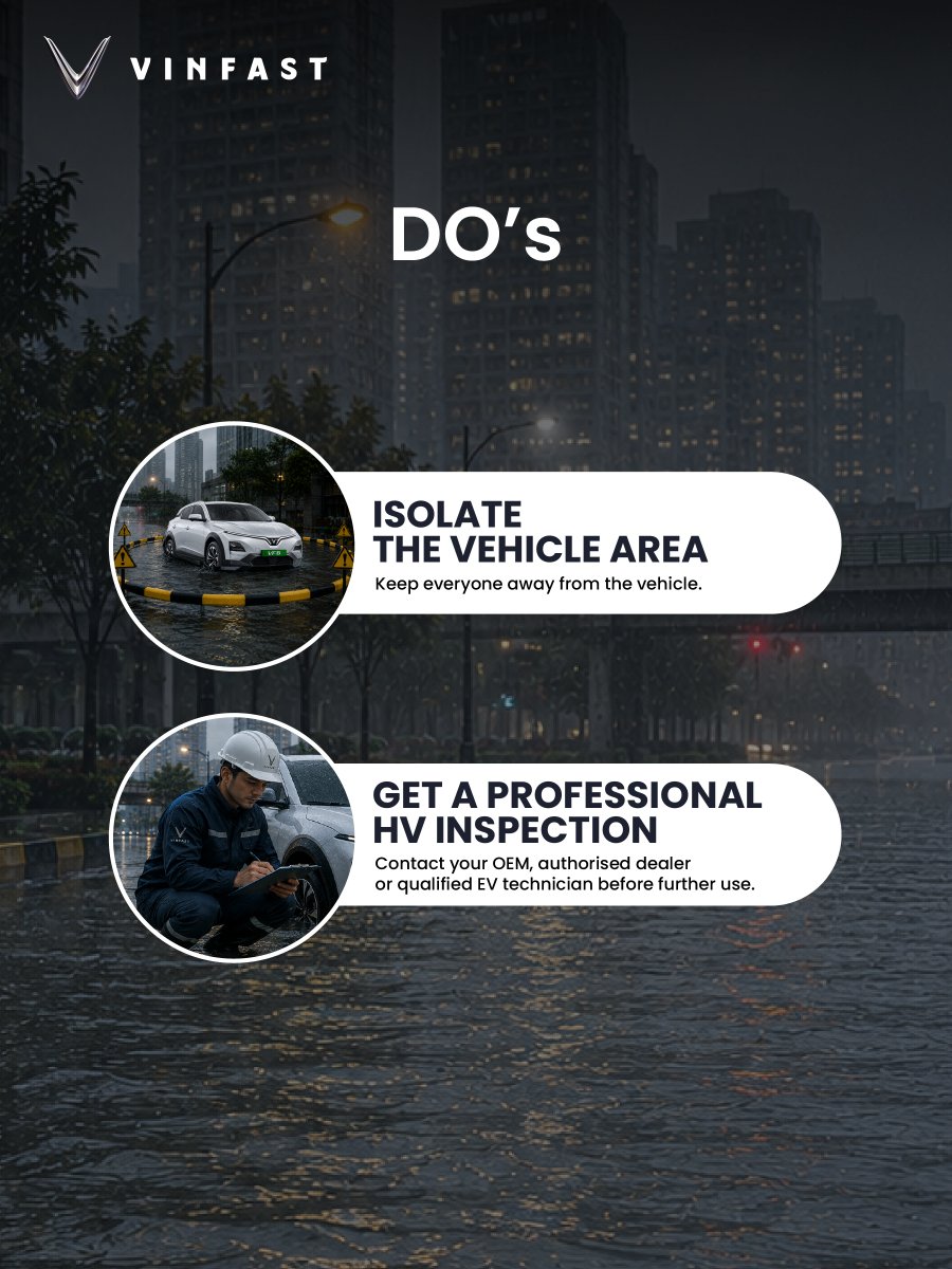 VinFastIN's tweet photo. Rainy roads need extra caution.
Here are a few essential monsoon care tips to keep in mind when driving an EV.
#VinFast #MonsoonCare #EVSafety #VinFastIndia https://t.co/tCsrWSS9AK