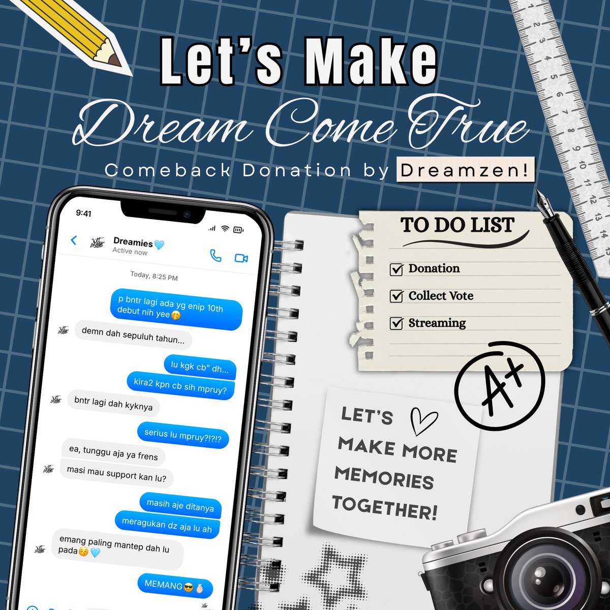 cakesuniq's tweet photo. [EARLY DONATION BY DREAMZENS]

Halo☝🏻🤓

Karena banyaknya request open early donation untuk menyambut comeback dreamies kesayangan kita semua, (((kecuali agensi🥲))) jadi terbentuklah ide ini🙌

Detail bisa check form ya:
📌 https://t.co/QOIyrVdN4B

Sesuai info di form, nanti setelah FND resmi buka donasi, dana yang terkumpul akan disalurkan ke sana dengan proporsi pembagian yang akan didiskusikan kembali yaa! 🥹

Penutupannya juga enggak tau kapan tapi pantengin aja pasti diinfokan disini hihi, gaada minimal berapa ya kalau mau ptpt, bebas yang pasti berapapun itu sangat berarti buat support dreamies di comeback nanti. ✨