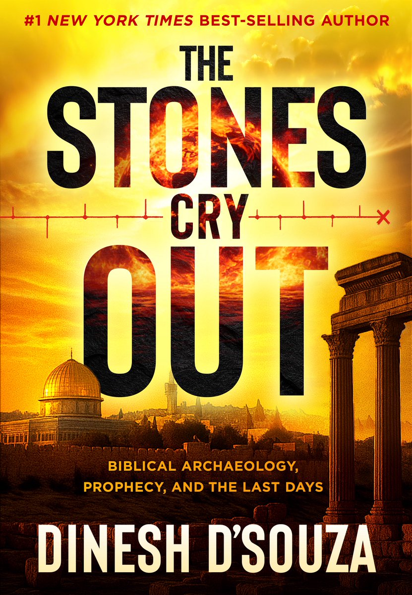 DineshDSouza's tweet photo. I have something that will help you. My research draws on 150 years of biblical archaeology to prove the events, people and places of the Bible are real. There are no significant archeological findings that contradict the Bible. https://t.co/5jETeadX4G