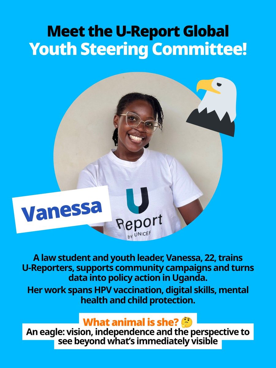 UNICEFUganda's tweet photo. Some young people who once used @UReportUganda to speak about issues affecting their communities have transformed into entrepreneurs, advocates, innovators and changemakers.

Their journeys remind us: when young people are given a voice, they can turn that voice into action. https://t.co/QqVMKkiQV1