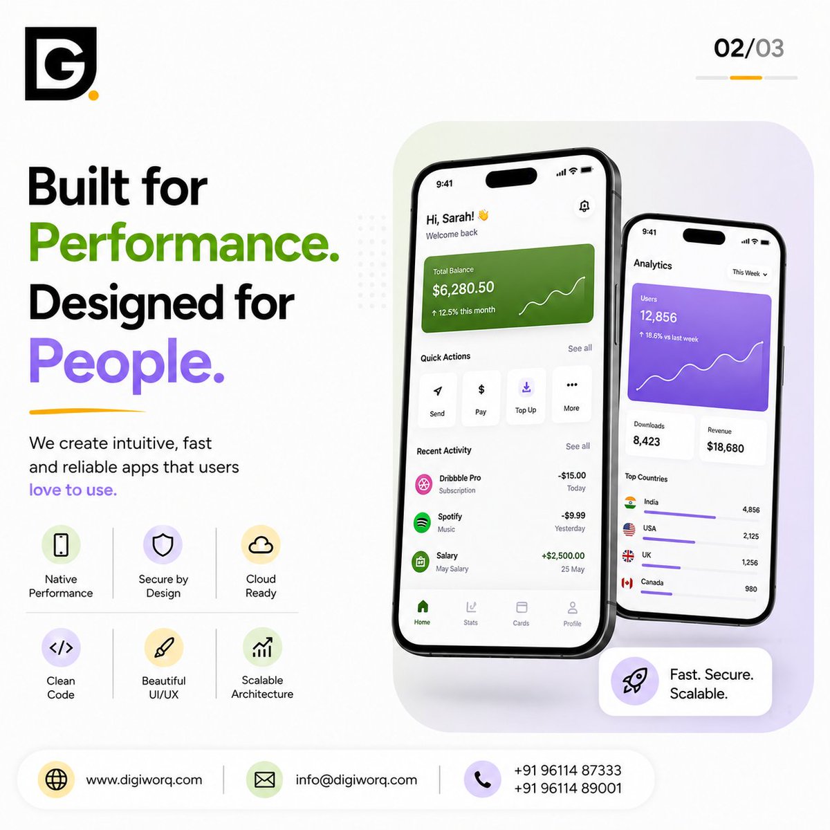 digiworqsol's tweet photo. Have an App Idea? Letβs Turn It Into Reality!
From idea to launch, Digiworq builds high-performance Android & iOS apps that are smart, scalable, secure, and designed for real users.
#Digiworq #AppDevelopment #MobileAppDevelopment #AndroidAppDevelopment #iOSAppDevelopment https://t.co/UPuuX0R0Ov