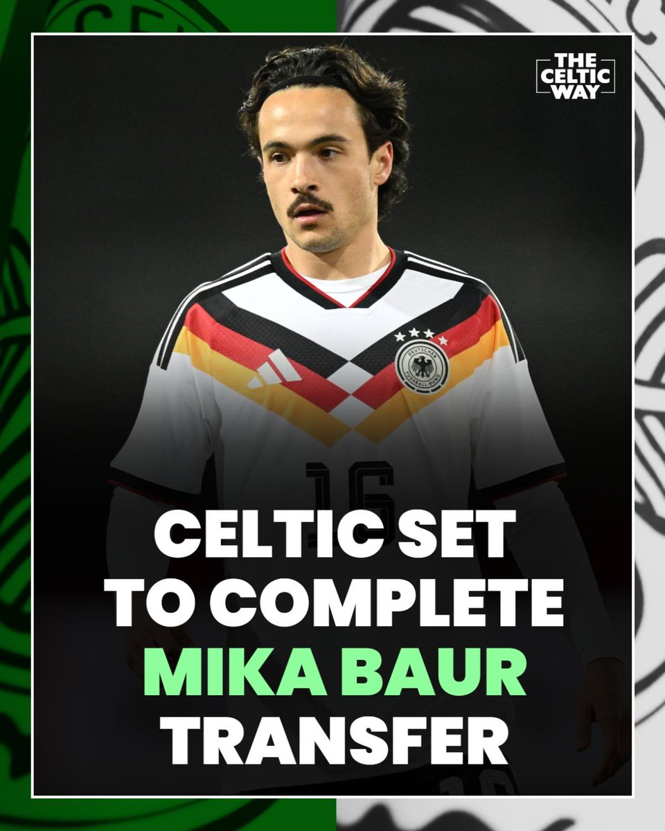 celticway1888's tweet photo. Celtic are set to complete a deal for German midfielder Mika Baur.

The U21 international is expected in Glasgow to complete formalities and be added to Martin O'Neill's squad.

✍️ @mcgowan_stephen

➡️ https://t.co/BSgnxXSPgk https://t.co/9639gaGgmH