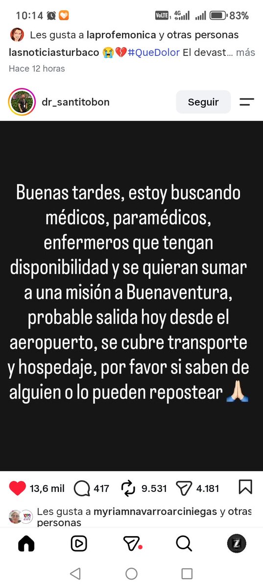 DiegoALopezN11's tweet photo. @JuanitaGomezL Entonces este tipo de convocatorias son en vano? Nunca la ayuda extra va a estar de más en estas tragedias, es mejor que sobre y no que falte. https://t.co/yOHPcAEGK4