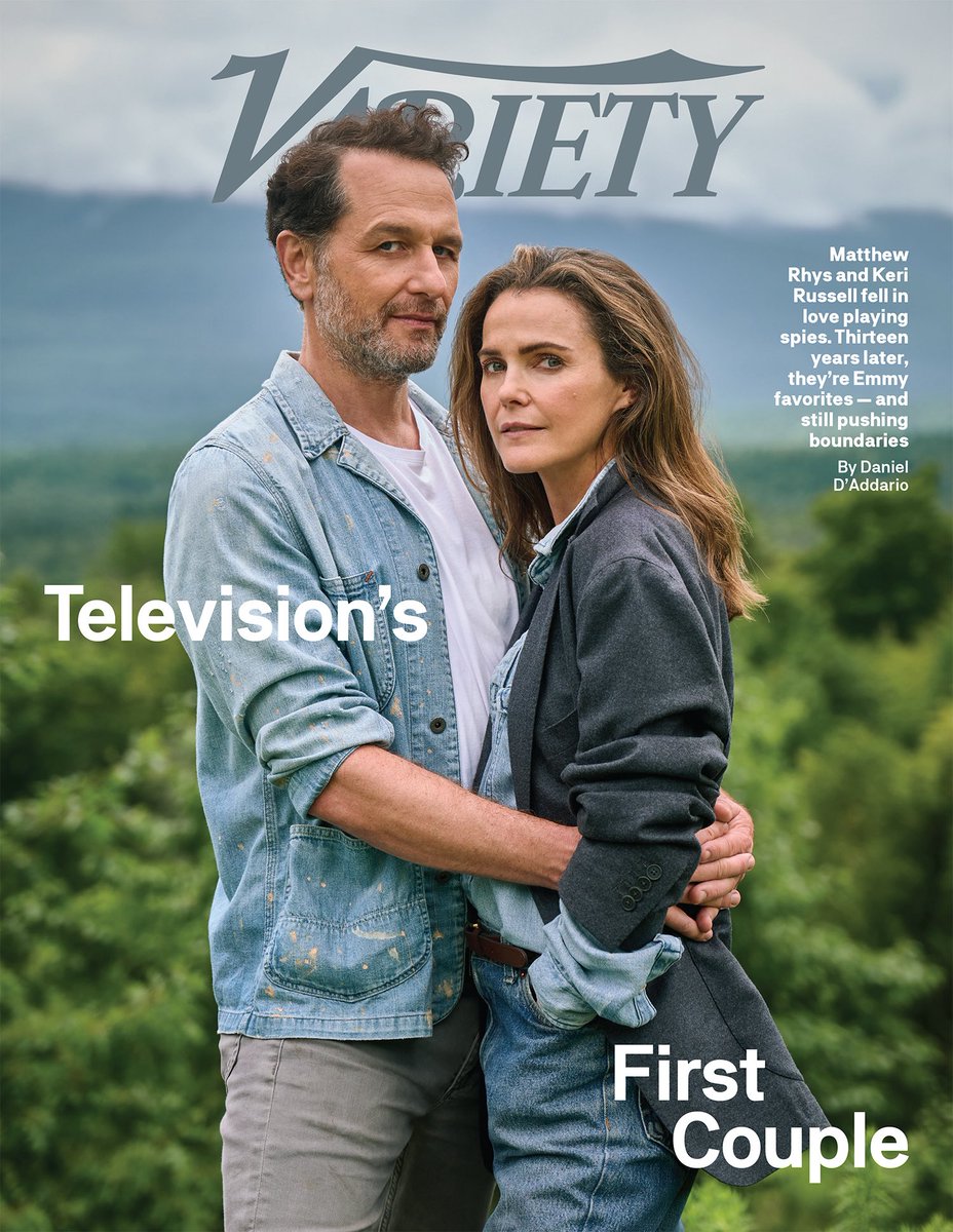 FilmUpdates's tweet photo. Matthew Rhys and Keri Russell cover the latest issue of Variety

📸: Gavin Bond https://t.co/Nd1f1Y77Xu