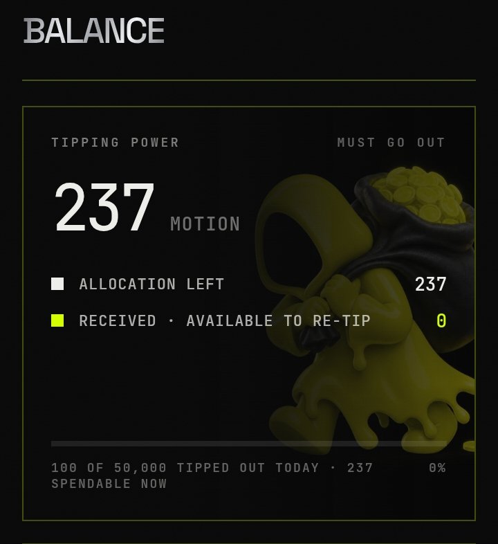 Bobrisin's tweet photo. Infokan biar banyak tipping power nya bang @tipmotion @motiontip $Motion https://t.co/st7Z41pPzQ
