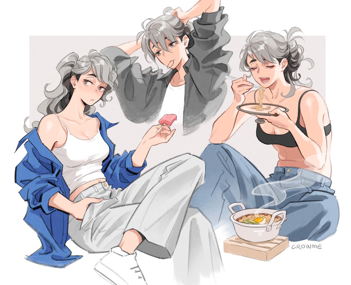 Crowme2's tweet photo. Onigiri shop owner Samu and the mysterious customer named Rin
#haikyuu #osasuna https://t.co/anGAM9Zcze