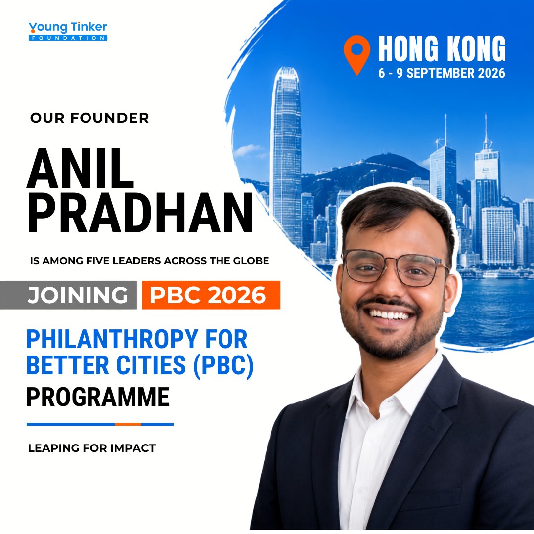 YoungTinkerFdn's tweet photo. We're delighted to share that our founder, Mr @AnilPradhanEdu will be attending the Philanthropy for Better Cities (PBC) Forum 2026, taking place from 6–9 September 2026. He is one of just five PBC fellows invited to join the summit.

Convened by @HKJC_Racing https://t.co/OFvdLqsJfw
