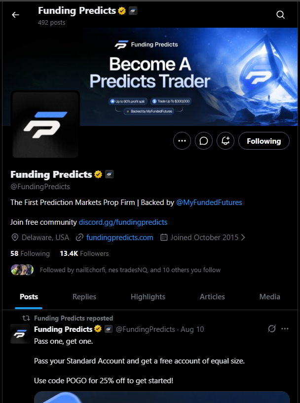 notagangsy's tweet photo. @drippy_eth @FundingPredicts Imagine getting selected for a $50K account. Let’s go 🔥 https://t.co/HRJpdGWdFv
