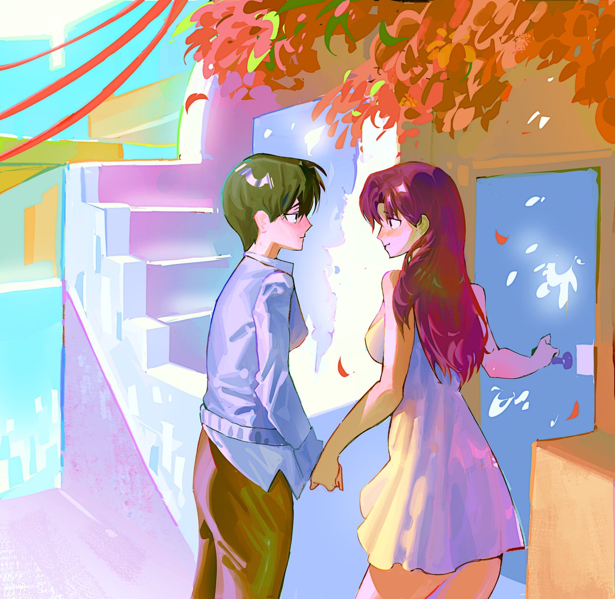 Raye_for_you's tweet photo. 선을 안 따고 스케치 위에 바로 원레이어로 깎는 편이라 과정 보면 재밋음 https://t.co/vtmK0WMQPN