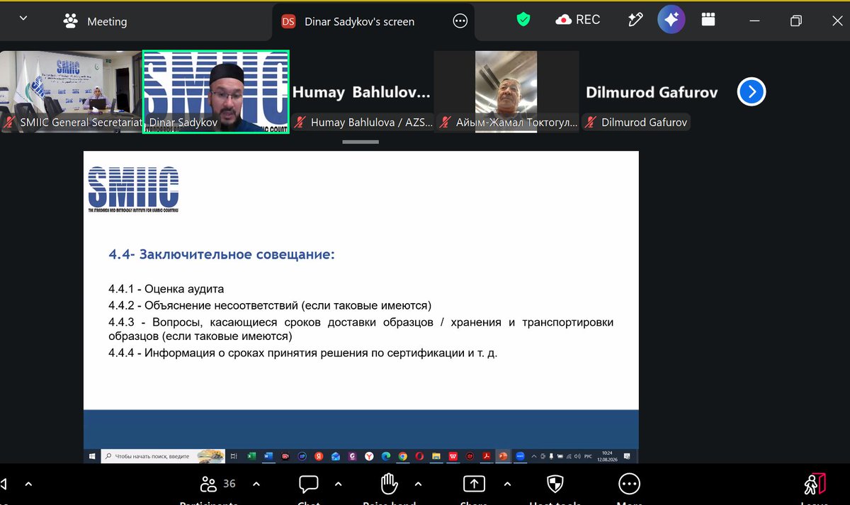 SMIICGS's tweet photo. SMIIC conducted the Foundation Training on OIC/SMIIC 1:2019 Halal Auditor on 10–12 August 2026 in Russian, supporting Halal auditing capacity and quality infrastructure across Central Asian Member States. #SMIIC #Halal https://t.co/S6oKX1HIc5
