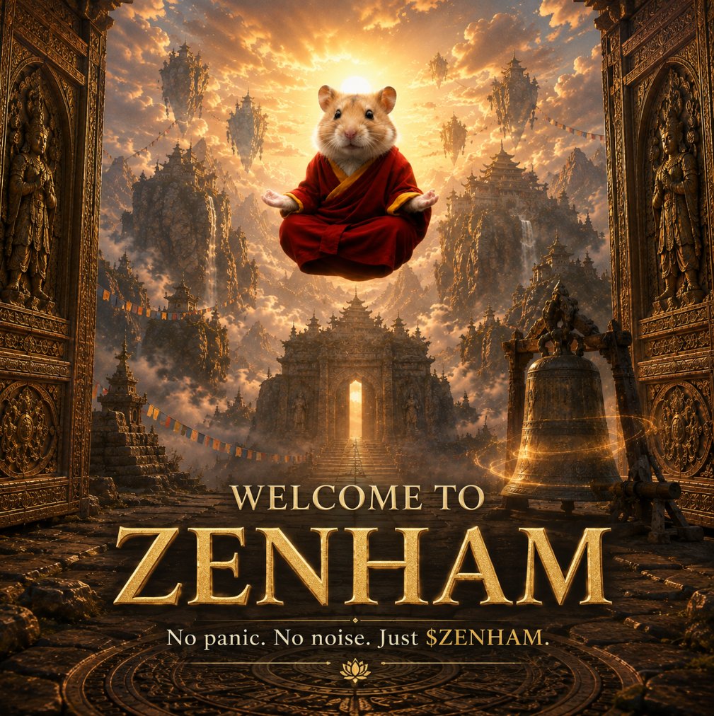 zenhamsol's tweet photo. Welcome to ZENHAM. 🐹

A tiny hamster found peace above the noise.

No panic. No noise. Just $ZENHAM.

@PumpFun #ZENHAM  #Solana https://t.co/v80nm07gM4