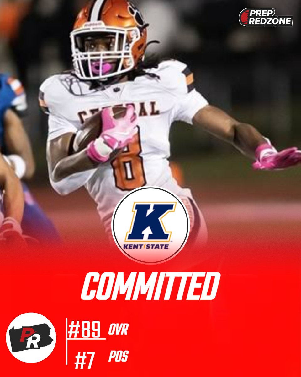 PRZVicCastillo's tweet photo. (COMMITMENT REMINDER) Central York's @RB_Legend8 announced his commitment to @KentStFootball on June 25th. Ranked far too low back in March. 

One of several Kent State Top 100 pulls out of the PA 2027 class. Will spotlight a few more prospects committed to #KentSt throughout the week. 

PRZ Profile - https://t.co/bISOnnJUiQ