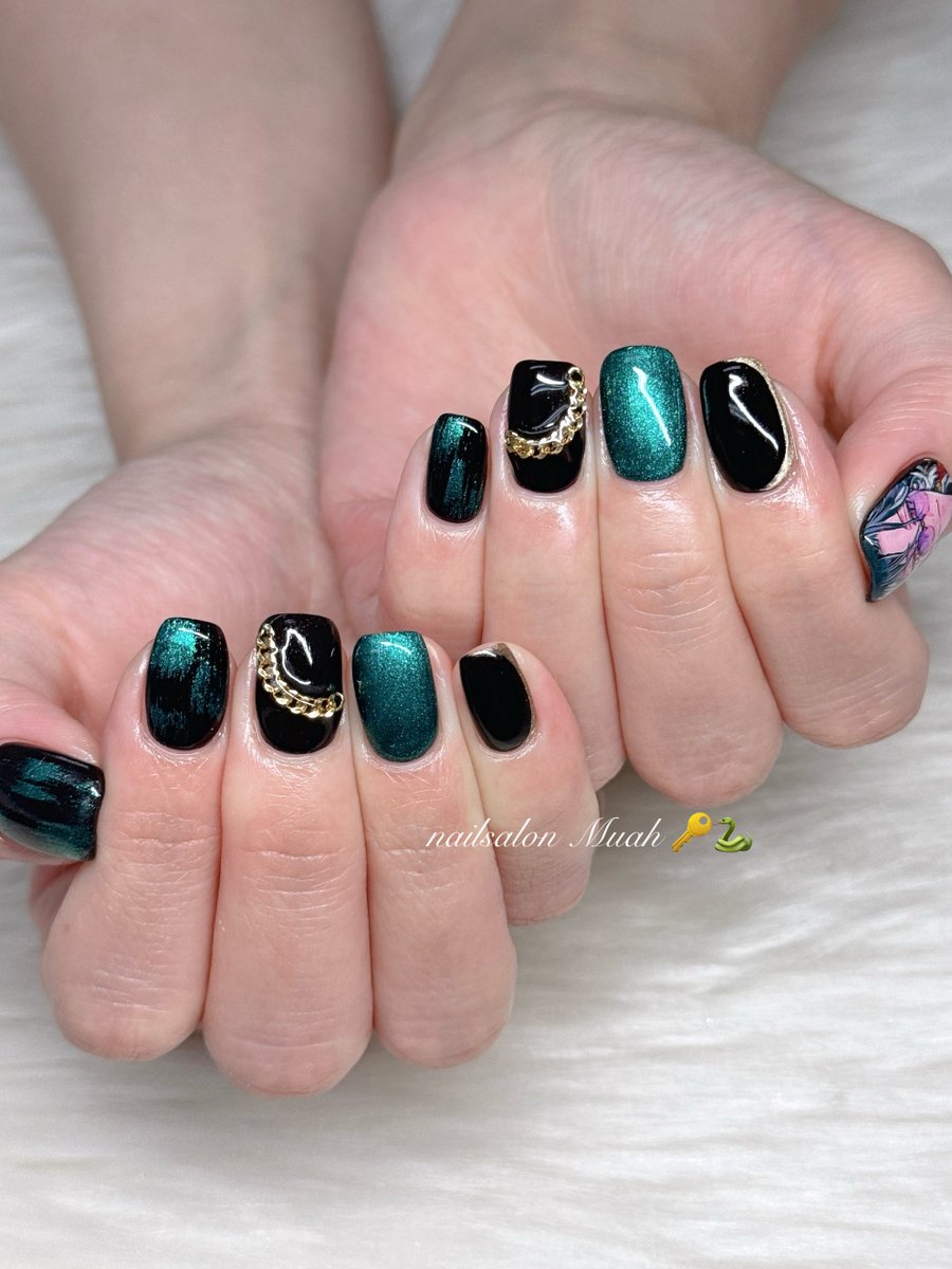 nailsalon_Muah's tweet photo. ✧︎ お客様オーダー

モチーフデザインネイル90min+痛ネイル
魁星 さん 🔑🐍

いつもご利用ありがとうございます🎶 https://t.co/h9tbEa4Wt8