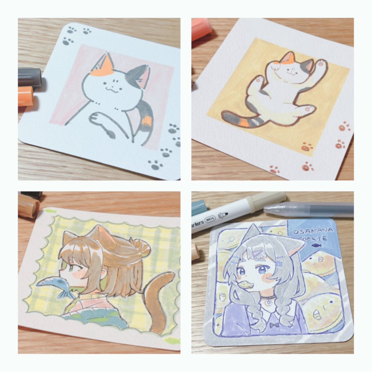 🦈原画リクエスト販売開始しました🦉 こちらでも告知！ アナログ