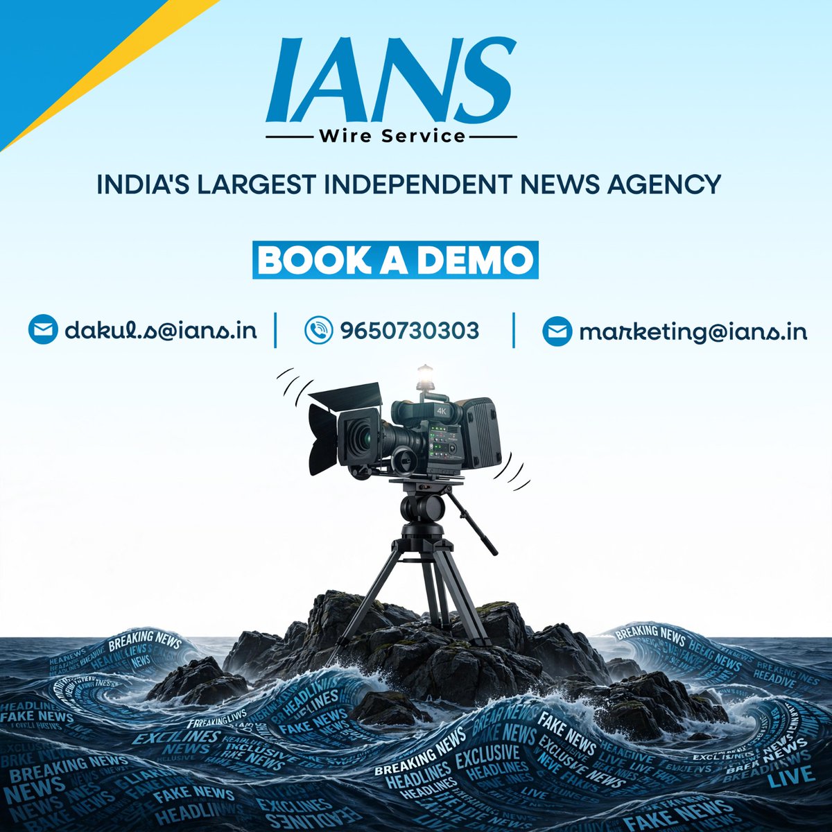 ians_india's tweet photo. IANS delivers 24/7 news coverage across politics, business, entertainment, and more. Real-time, credible, and tailored for your platform.

Book a Demo : 96507 30303 https://t.co/SDOfjtINp8