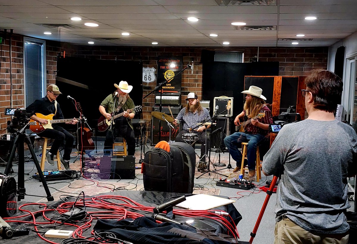 jecornwell's tweet photo. We enjoyed the music, mayhem, and energy tonight with Steven Bankey &amp; The Flatland Band! 🎶🔥 This is going to be a fun show you won’t want to miss when it’s released. Stay tuned for the official release—you’re going to love it!

#kcltvpodcast #stevenbankeyandtheflatlandband https://t.co/zH5fk6XYcQ