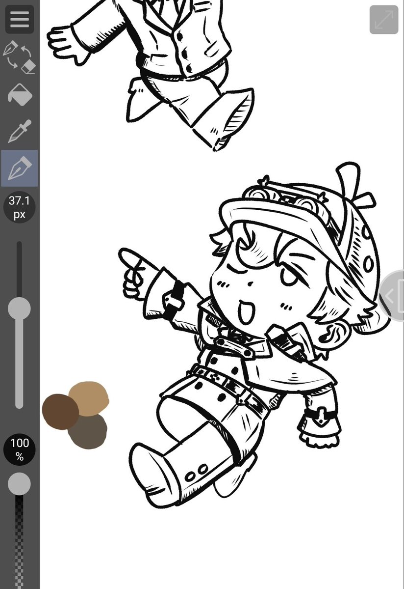 yobidama's tweet photo. The game is afoot let's goo~ #wip https://t.co/fCaXiCDZDo